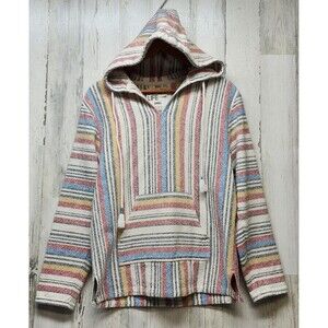 Beach Life Ladrft Poncho Small Multicolor Hoodie Beach Bohocore